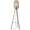 Podłogowa lampa do salonu Woodrow 93776/20 bambus beżowy czarny