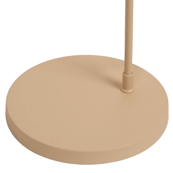 Łukowa lampa podłogowa Corina 03747/60/38 do sypialni beżowa