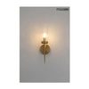 Elegancki kinkiet salonowy Torch glamour złoty crystal