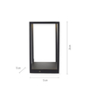 Lampka nocna CONNI 4401-18 prostokątna LED 5W 3000K czarny