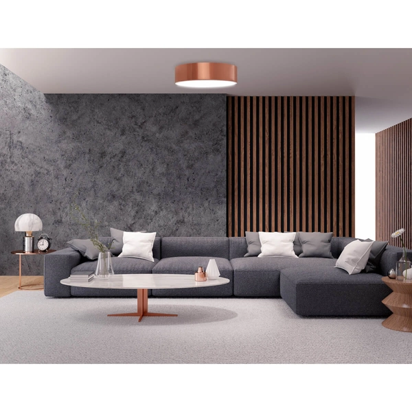 Sufitowa lampa z czujnikiem Cleo 1307623600165 Temar IP54 na balkon miedź