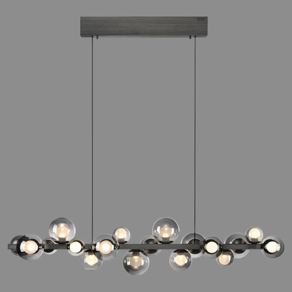 Wisząca lampa E-POPUP czarna przydymiona 2557-15 18xLED 1.8W zmienna barwa