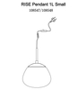 Szklana lampa wisząca Rise 108548 Markslojd klasyczna biała złota