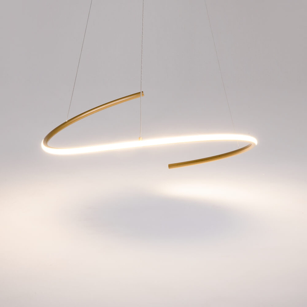 Wisząca lampa Curve MOD242PL-L33BSK LED 31W 3000-4000K mosiądz biały
