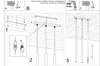 LAMPA wisząca STELLO SL.0466 metalowa OPRAWA listwa ZWIS sople tuby białe