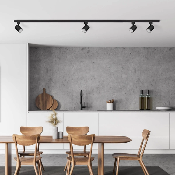 System szynowy STORM LP-733 SET BK Light Prestige metalowa OPRAWA zestaw listwa z reflektorkami czarna