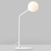 Lampa biurkowa skandynawska PURE 1064B Aldex szklana kula biała
