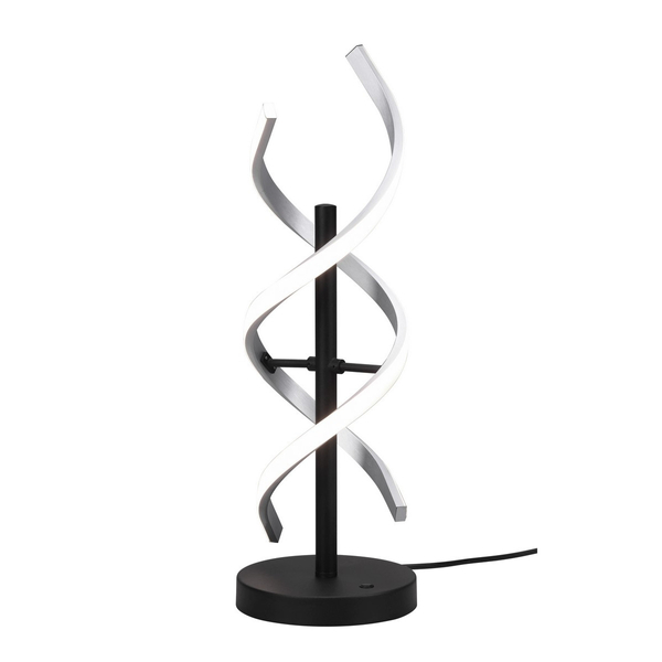 Stołowa lampka helisa SEQUENCE 541810205 Trio LED 20W zmienna barwa ściemnialna srebrna czarna