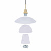 Salonowa lampa wisząca Retro ABR-GRAMI Abruzzo zwis metalowa biała
