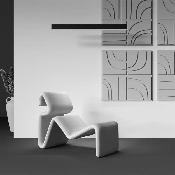 Podłużna lampa wisząca Basis P051PL-36W2.7-6K-B LED 36W 2700-6000K czarna