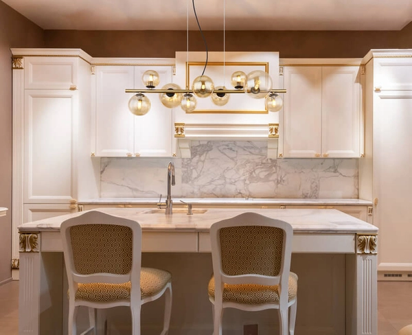 Wisząca lampa Riha 56135-9H bańki czarne bursztynowe