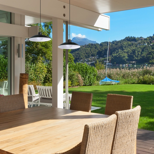 Zewnętrzny zwis z pilotem Saturn EKO9151 Ekolight LED 12W 4000K solar IP45 czarny