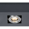 Spot LAMPA sufitowa CASEMIRO IT8002S3-BK/AL Italux metalowa OPRAWA prostokątna czarna