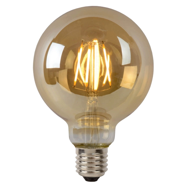 Ściemniana żarówka LED 49069/05/62 Lucide E27 5W 2700K 550lm bursztynowa