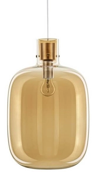 Stylowa lampa wisząca Padre do jadalni złota szampańska