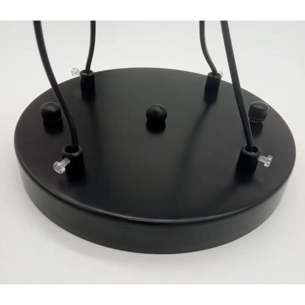 Ażurowy zwis Linea ST-5961-4 Step geometryczny na wyspę czarny