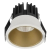 Wpuszczana sufitowa lampa ARAMIEL LE65107 LED 13W 3000K podtynkowa biała złota