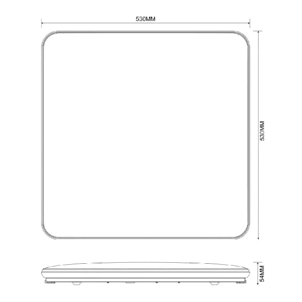 Plafon sufitowy do kuchni Omar JE-DHS-0530-GD LED 48W 4000K złoty biały