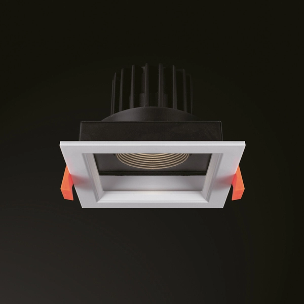 Wpust LAMPA regulowana DIA 8718 Nowodvorski metalowa OPRAWA sufitowa LED 30W 4000K kwadratowa biała czarna