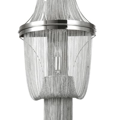 Ścienna oprawa glamour Roma w04694ni Cosmolight do salonu metal nikiel