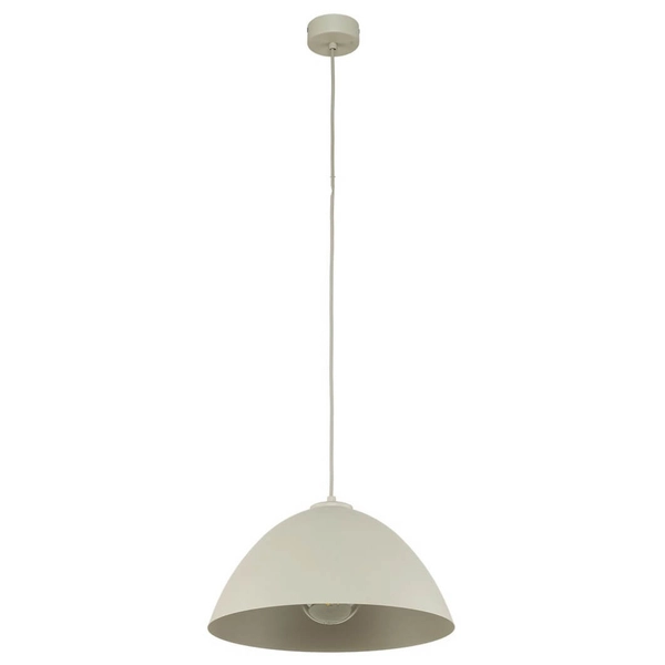 Wisząca lampa nad stół Faro 5899 kuchenna kopuła metalowa beżowa