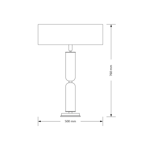 Ekologiczna stołowa lampa Natura NAT-LG-1 (ZM) II drewniana lniana