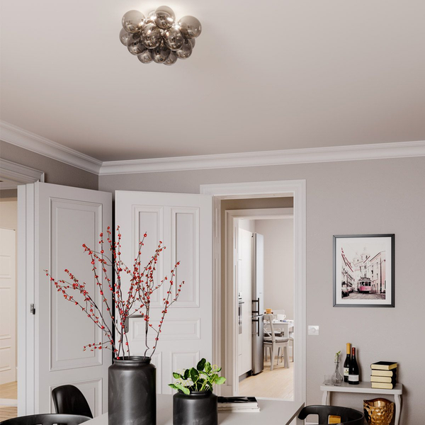 Sufitowa lampa designerska Gross 4200660-4505 By Rydens bubbles przydymiona