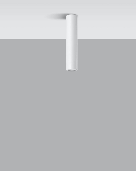 LAMPA sufitowa SL.0435 metalowa OPRAWA tuba downlight biała
