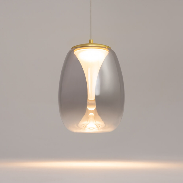 Lampa wisząca Splash MOD282PL-L8G3K LED 7W 3000K bańka złota przydymiona