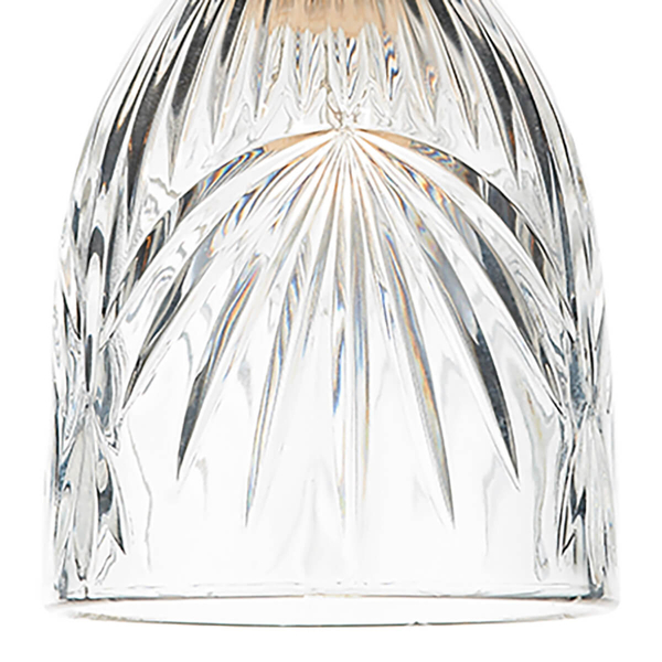 Szklany klosz do lampy wiszącej MOTIF MOT6508 przezroczysty srebrny