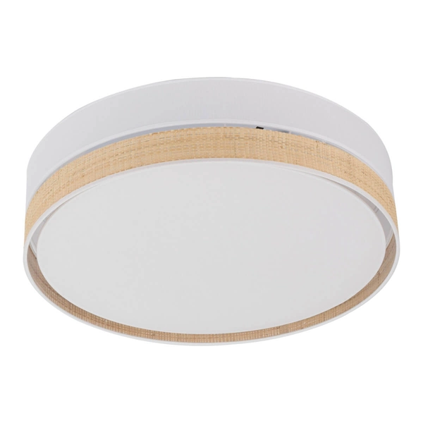 Sufitowa lampa Paglia 4764 TK Lighting do jadalni okrągła biała