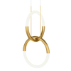 Ledowa wisząca lampa Node MOD165PL-L18G3K 18W 3000K ringi białe złote