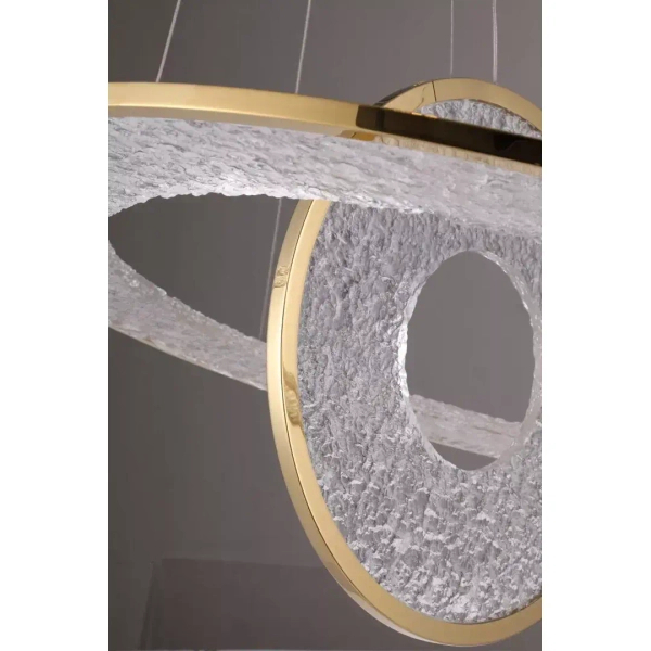 Wisząca lampa glamour ALEXIA P0638D LED 45W 3000K talerze złote