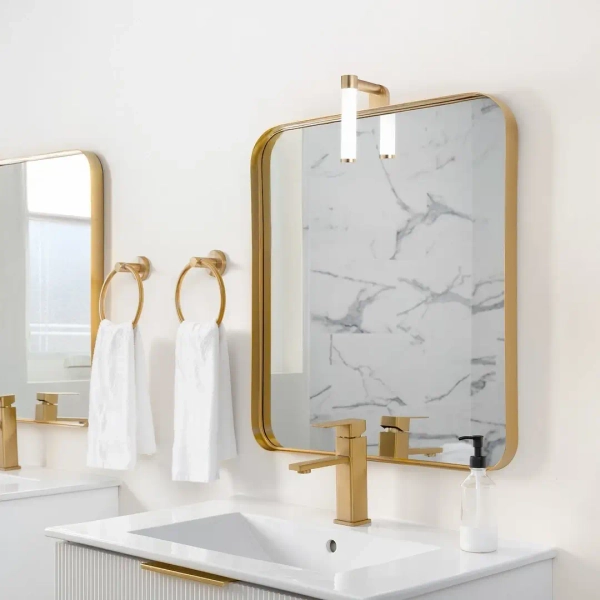 Ścienny kinkiet nad lustro Apa Mini ML2250 LED 4W 3000K IP44 złoty