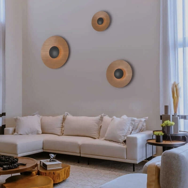 Kinkiet naścienny Retro ABR-KO12W-WOOD LED 12W 2700K drewniany czarny