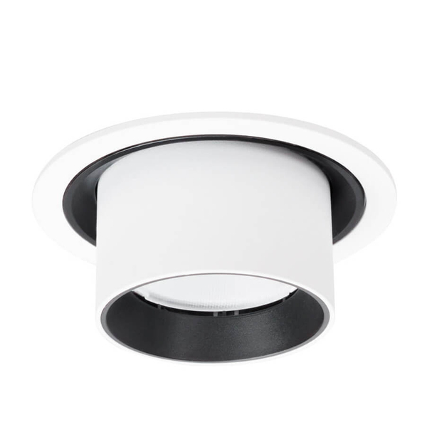 Wpuszczana lampa tubka HALO H0130 Maxlight LED 9W 3000K do sypialni biały czarny
