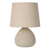 Ceramiczna lampa stołowa RAMZI 47506/81/38 z abażurem beżowa