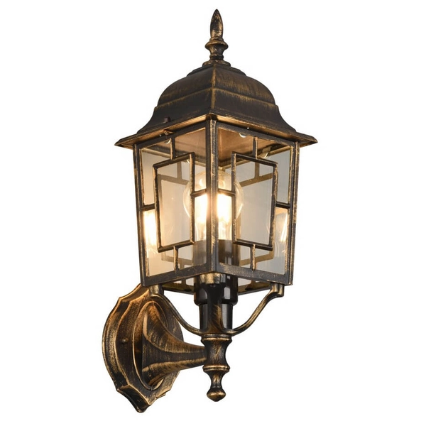 Zewnętrzna lampa ścienna Volturno 205960128 IP23 latarnia rdzawy