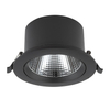 Okrągła lampa z klipsem Egina 10558 Nowodvorski LED 15W 4000K wpustowa czarna