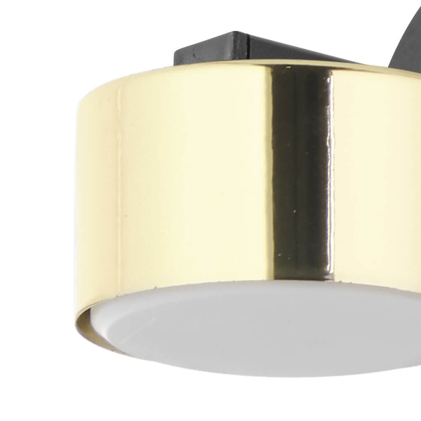 Kinkiet ścienny Dallas 6090 TK Lighting nowoczesny walec czarny złoty
