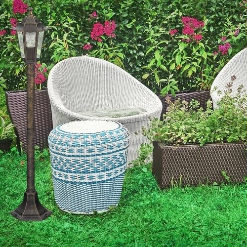 Ogrodowa latarnia tarasowa VELENCE 8240 metalowa IP43 antyczne złoto