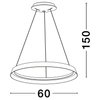 Wisząca lampa ściemnialna BATALLAS LE44784 LED 52W 3000K ring brązowy