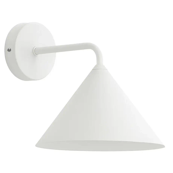 Minimalistyczna ścienna lampa Capital MLP2479 stożek biały