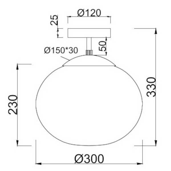 Lampa nasufitowa kuchenna FOMENTO 663100132 Trio bubble czarny biały