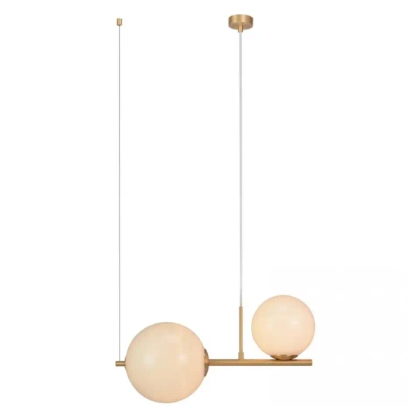 Kulista lampa wisząca 1997 szklana kule do salonu złota