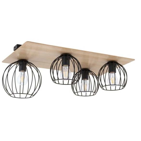 Plafoniera loftowa Cyber 32360 przysufitowe kule metalowe czarne