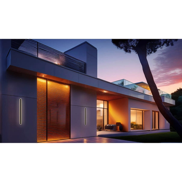 Lampa naścienna Stick 21-35905 LED 45W 3000K IP65 ogrodowa złota czarna