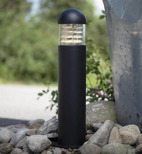 Stojąca lampa metalowa Garden LED 6W 3000K słupek ogrodowy czarny