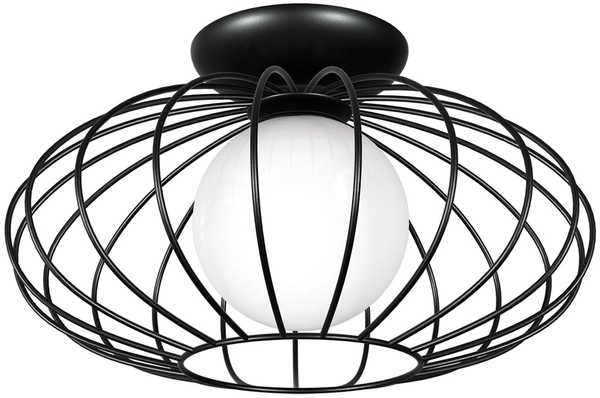 Lampa sufitowa KRONOS MLP4425 druciana do salonu czarna