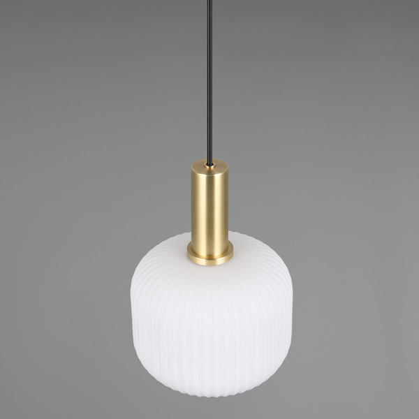 Lampa wisząca DIVA 319800108 pojedyncza metalowa czarny złoty biały